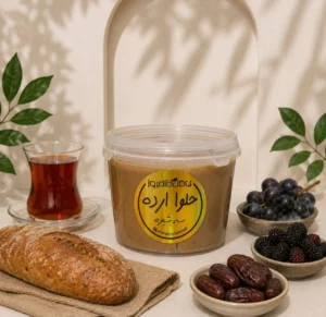 حلوا ارده سه شیره با شیره انگور خرما و توت مناسب صبحانه