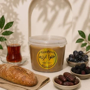 حلوا ارده سه شیره با شیره انگور خرما و توت مناسب صبحانه