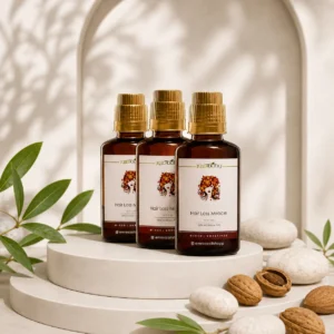 ترکیب جادویی رفع ریزش شدید مو حاوی ترکیبی از ۱۷ روغن خالص و ۳ عصاره گیاهی برای مراقبت و تقویت مو