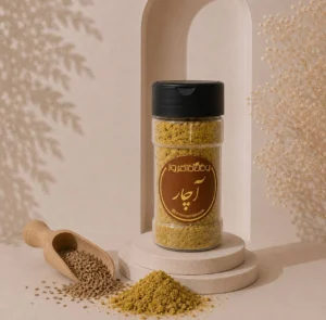 ادویه آچار چاشنی محلی تهیه‌شده از گندم، پیاز، تخم گشنیز و زیره