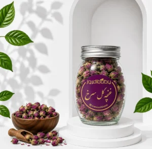 غنچه گل محمدی خشک و معطر مناسب تهیه دمنوش و چای گیاهی